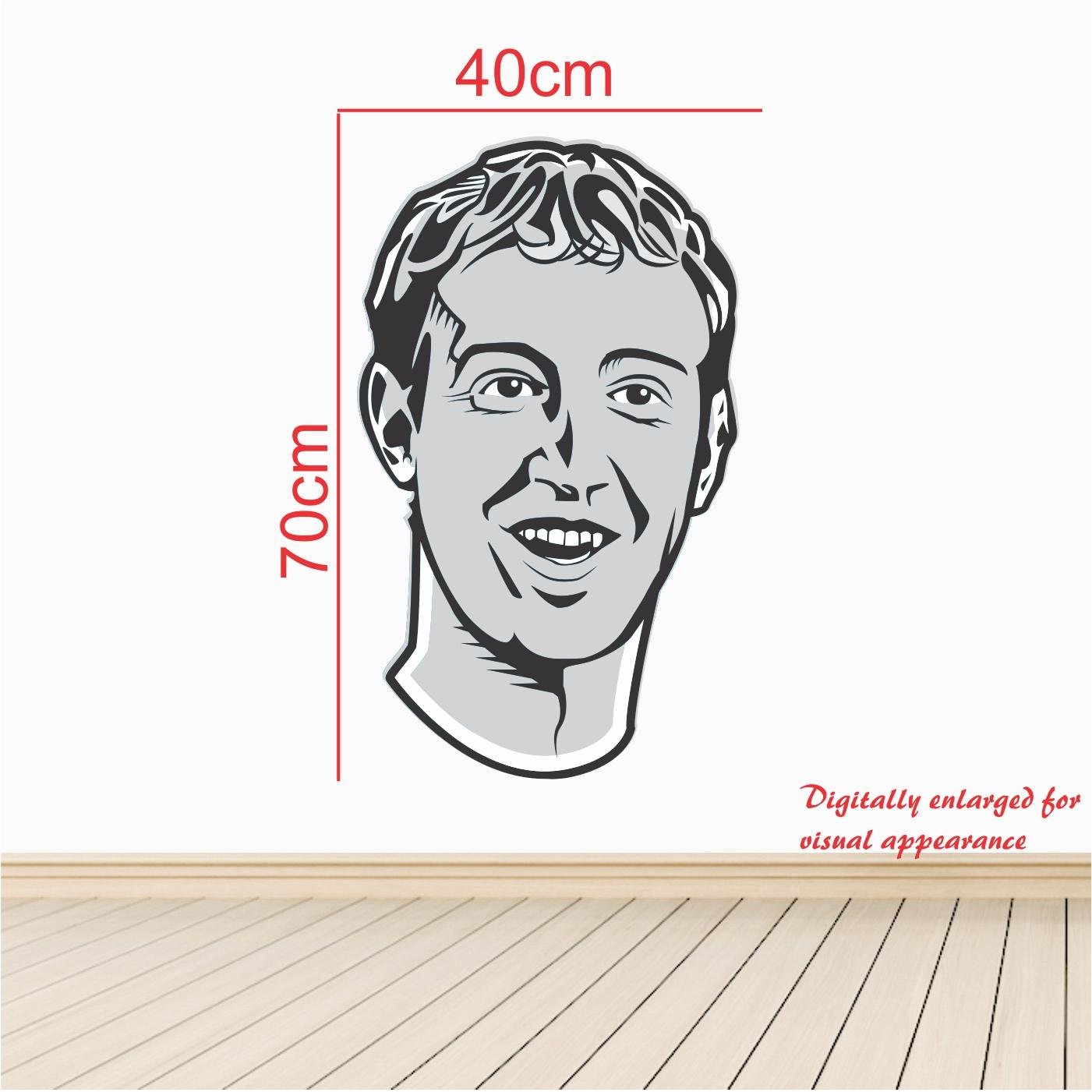 Mark Zuckerberg Decorative - Creative - Colorful - Wall Sticker - Image 3