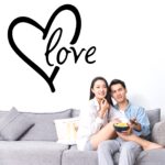 Love Heart Decorative - Creative - Colorful - Wall Sticker