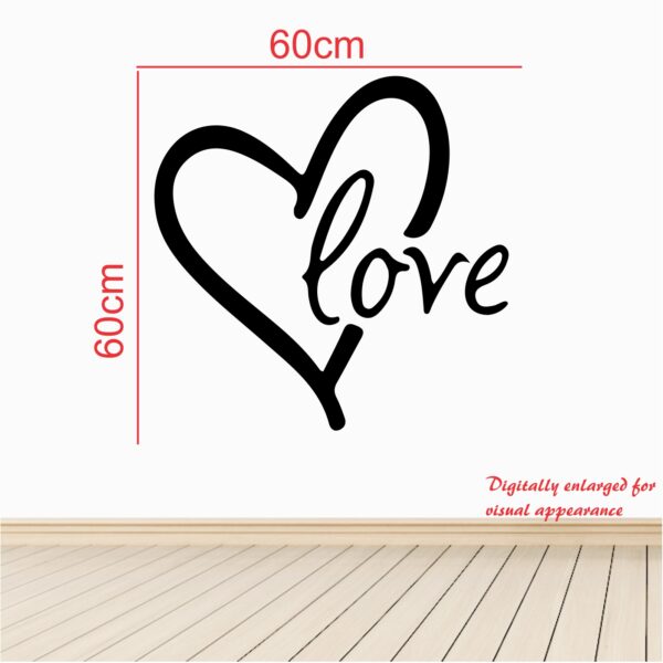 Love Heart Decorative - Creative - Colorful - Wall Sticker - Image 3