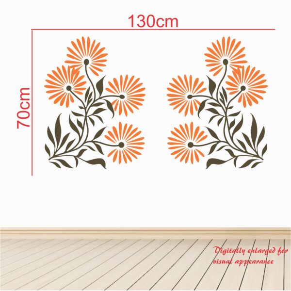 Flowers Decorative - Creative - Colorful - Wall Sticker