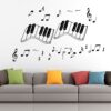 Music Notes - Keyboard Decorative - Creative - Colorful - Wall Sticker