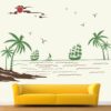 Beach Scenery- Sea Decorative - Creative - Colorful - Wall Sticker