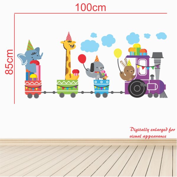 Animal Train - Baby - Kids - Nursery  Pre School Kinder Garden Wall Sticker