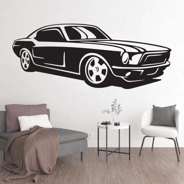 Classic - Muscle - Racing - Car - Creative - Colorful - Wall Sticker