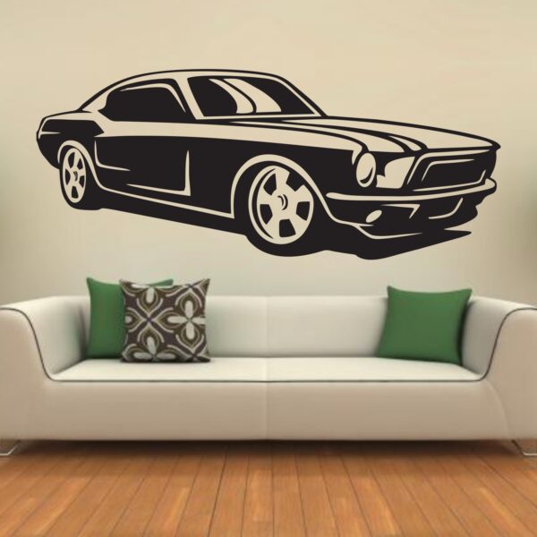 Classic - Muscle - Racing - Car - Creative - Colorful - Wall Sticker