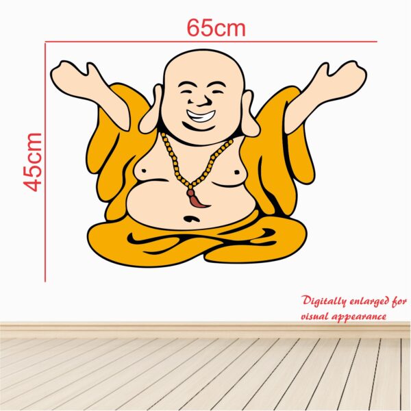 Laughing Buddha Decorative - Creative - Colorful - Wall Sticker - Image 3