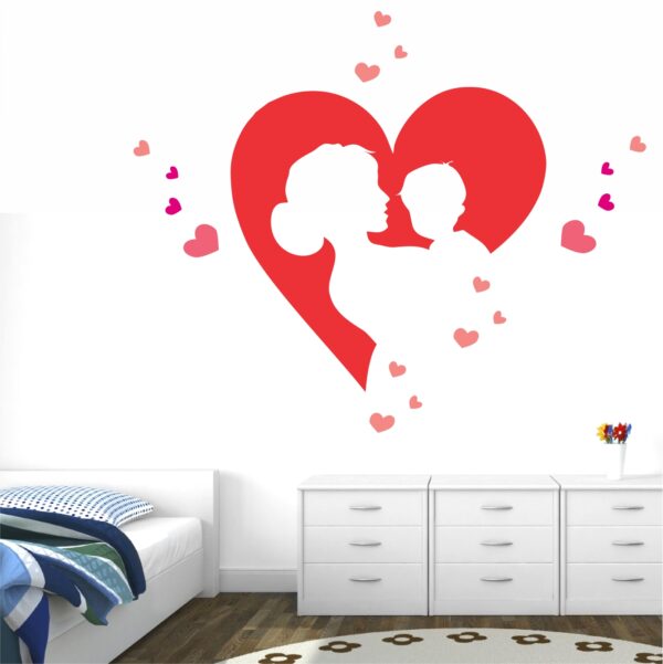 Mother Child Love Baby - Kids - Nursery  Pre School Kinder Garden Wall Sticker