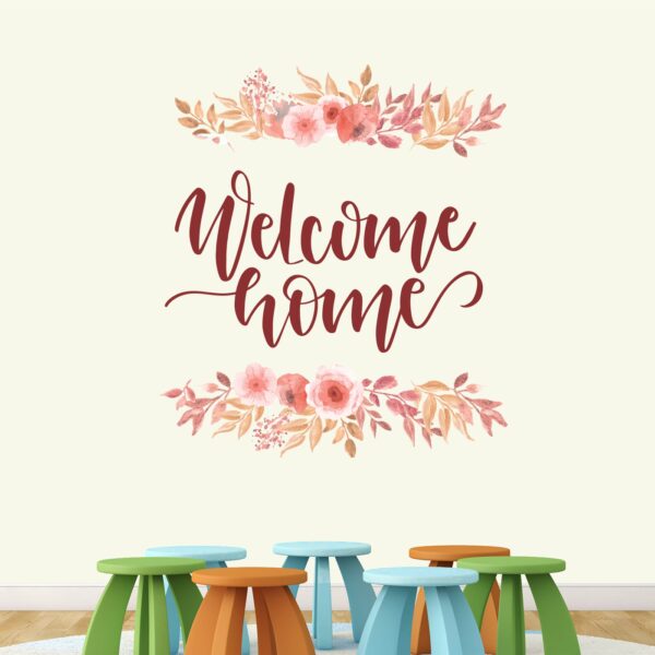 Welcome Home Decorative - Creative - Colorful - Wall Sticker - Image 2