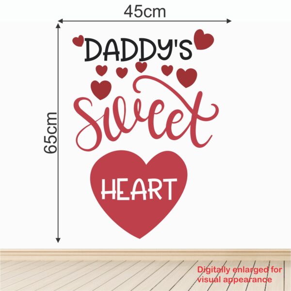 Daddy's Sweet Heart - Baby - Kids - Nursery  Pre School Kinder Garden Wall Sticker