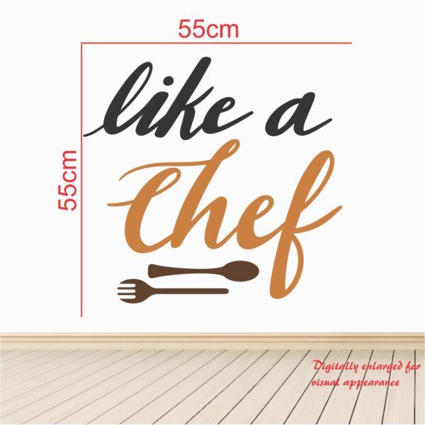 Like A Chef Wall Sticker - Image 3