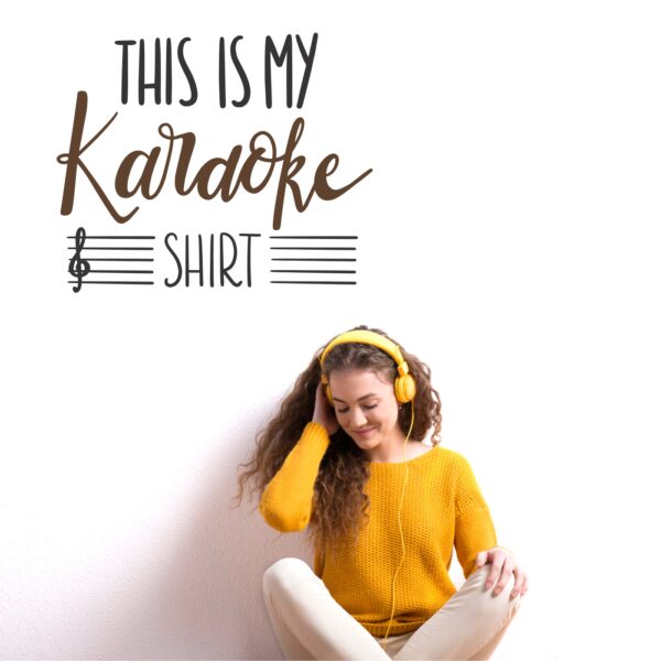 This Is My Karaoke Shirt Wall Sticker