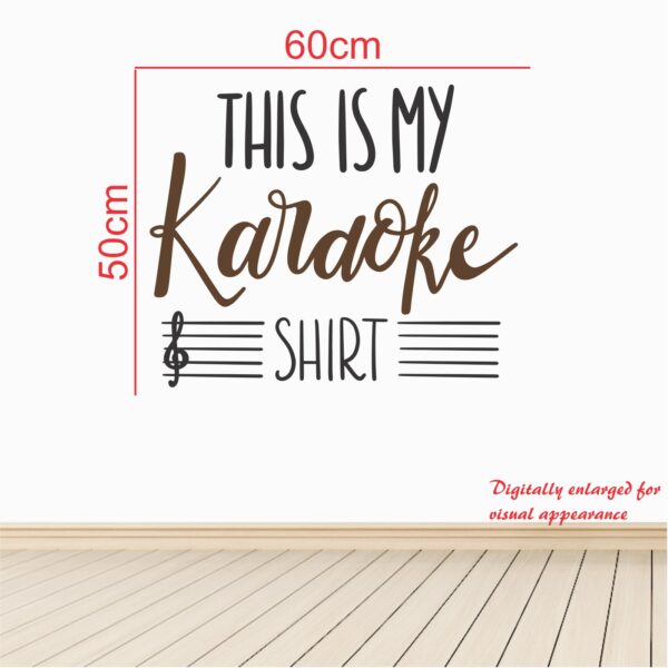 This Is My Karaoke Shirt Wall Sticker