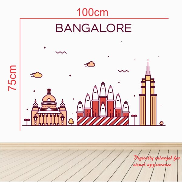 Bangalore City - Decorative - Creative - Colorful - Wall Sticker - Image 3