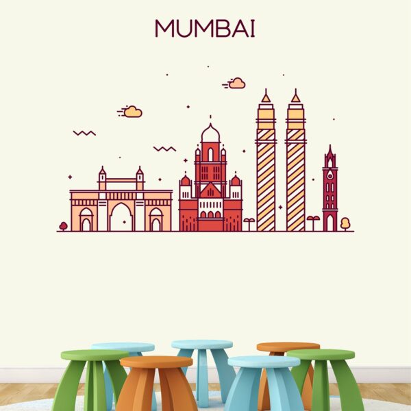 Mumbai City Wall Sticker - Image 2