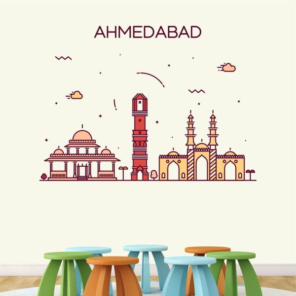 Ahmedabad City Wall Sticker