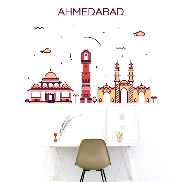 Ahmedabad City Wall Sticker