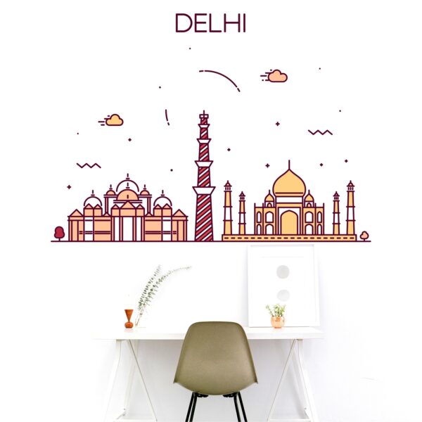 Delhi City Wall Sticker
