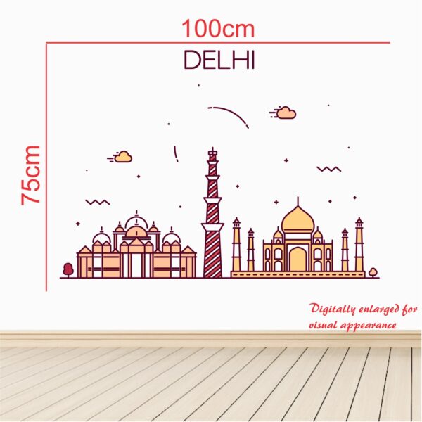 Delhi City Wall Sticker - Image 3