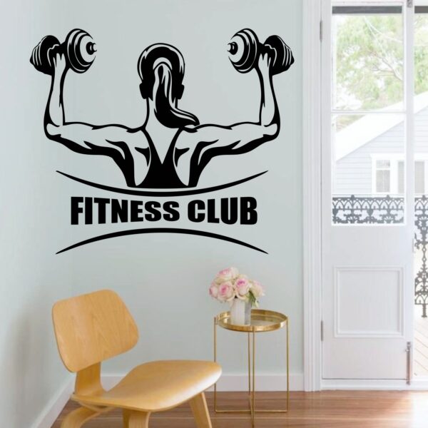 Girls Fitness Wall Sticker - Image 2