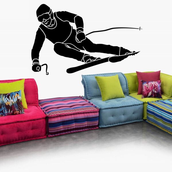 Skier Adventure Wall Sticker