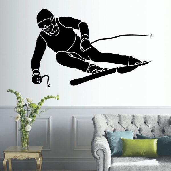 Skier Adventure Wall Sticker