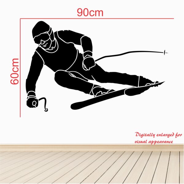 Skier Adventure Wall Sticker