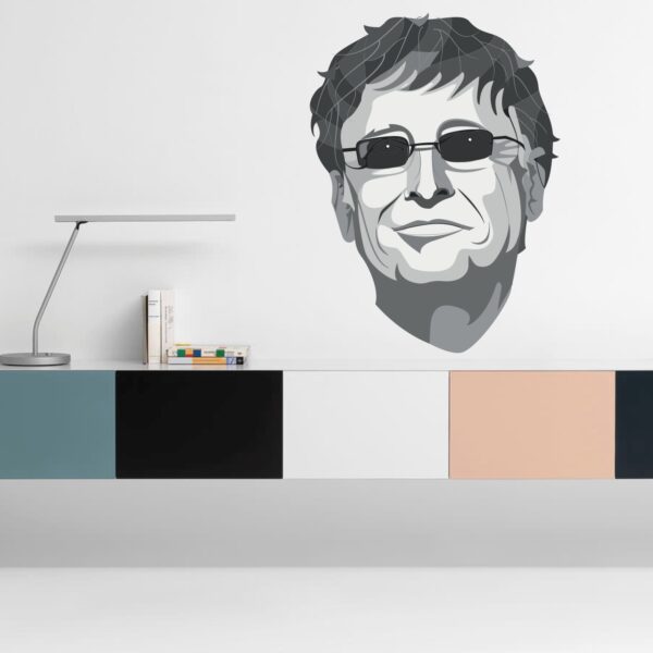 Bill Gates Wall Sticker - Image 2