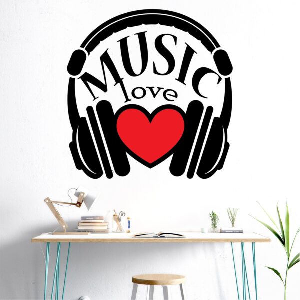 Music Love HeaSMhone Wall Sticker