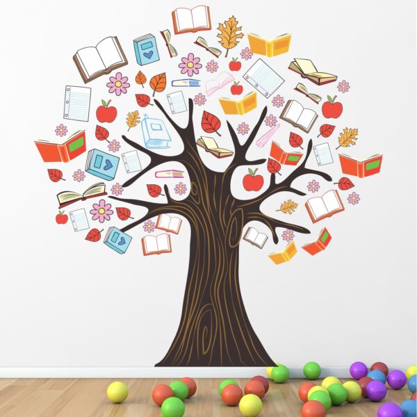 Book Tree Baby - Kids - Learning Education  Nursery  Pre School Kinder Garden Wall Sticker