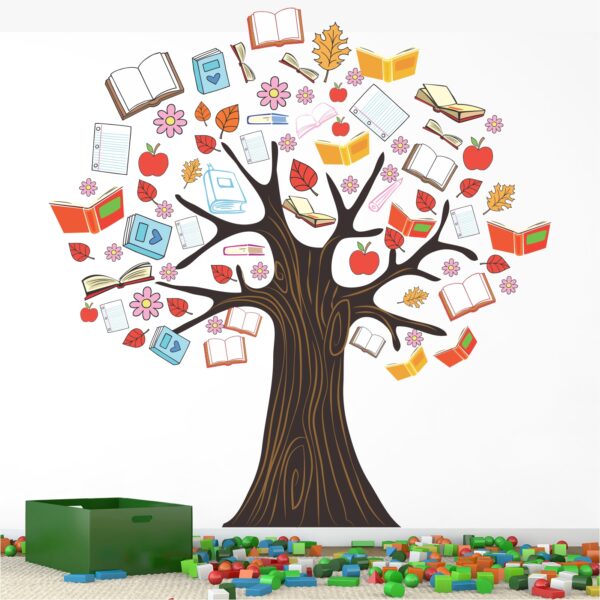 Book Tree Baby - Kids - Learning Education  Nursery  Pre School Kinder Garden Wall Sticker