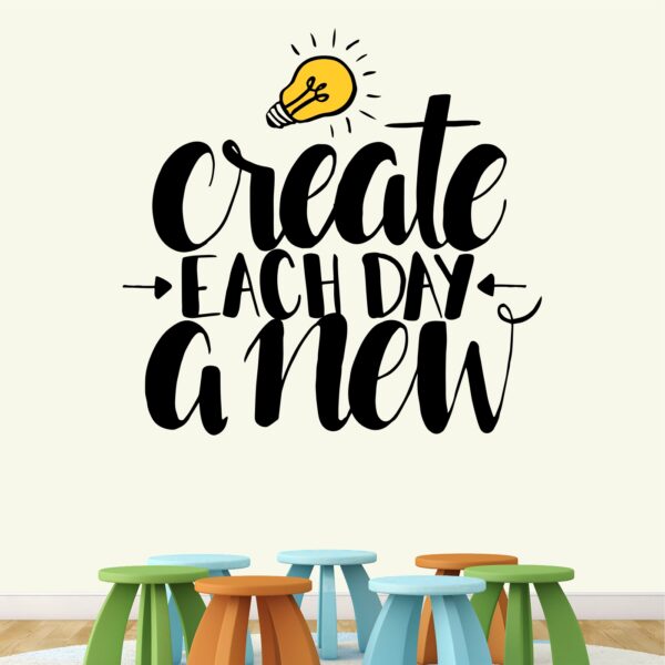 Create Each Day A New Wall Sticker