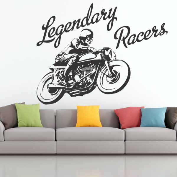 Legendary Racers Bike Wall Sticker