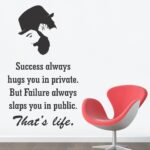 Beard Success Failure Life Wall Sticker