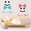 It?s a Boy It?s a Girl - Baby - Kids - Nursery  Pre School Kinder Garden Wall Sticker