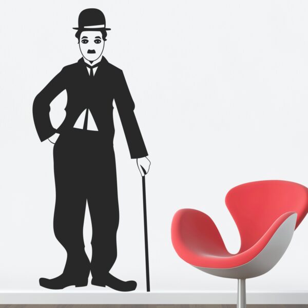 Charlie Chaplin - Legend - Decorative - Creative - Colorful - Wall Sticker