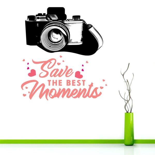 Camera Best Moments - Decorative - Creative - Colorful - Wall Sticker