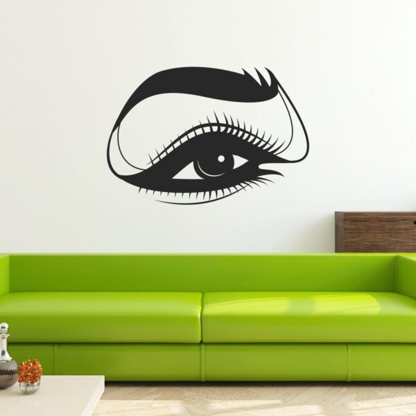 Beautiful Girl Eye - Decorative - Creative - Colorful - Wall Sticker