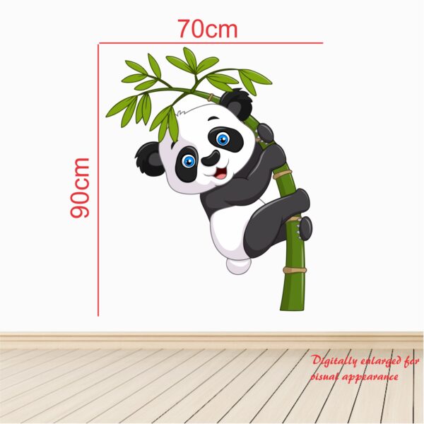 Cute Panda Bamboo - Baby - Kids - Nursery  Pre School Kinder Garden Wall Sticker - Image 3