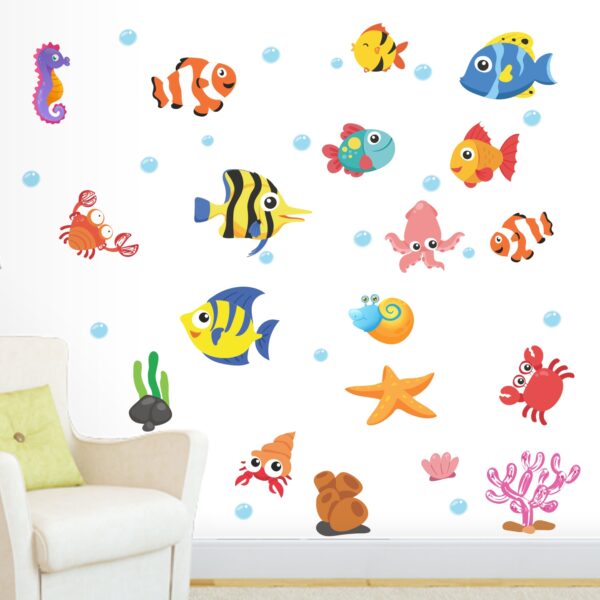 Aquarium Fish Tank Baby - Kids - Learning Education  Nursery  Pre School Kinder Garden Wall Sticker