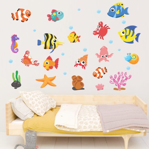 Aquarium Fish Tank Baby - Kids - Learning Education  Nursery  Pre School Kinder Garden Wall Sticker