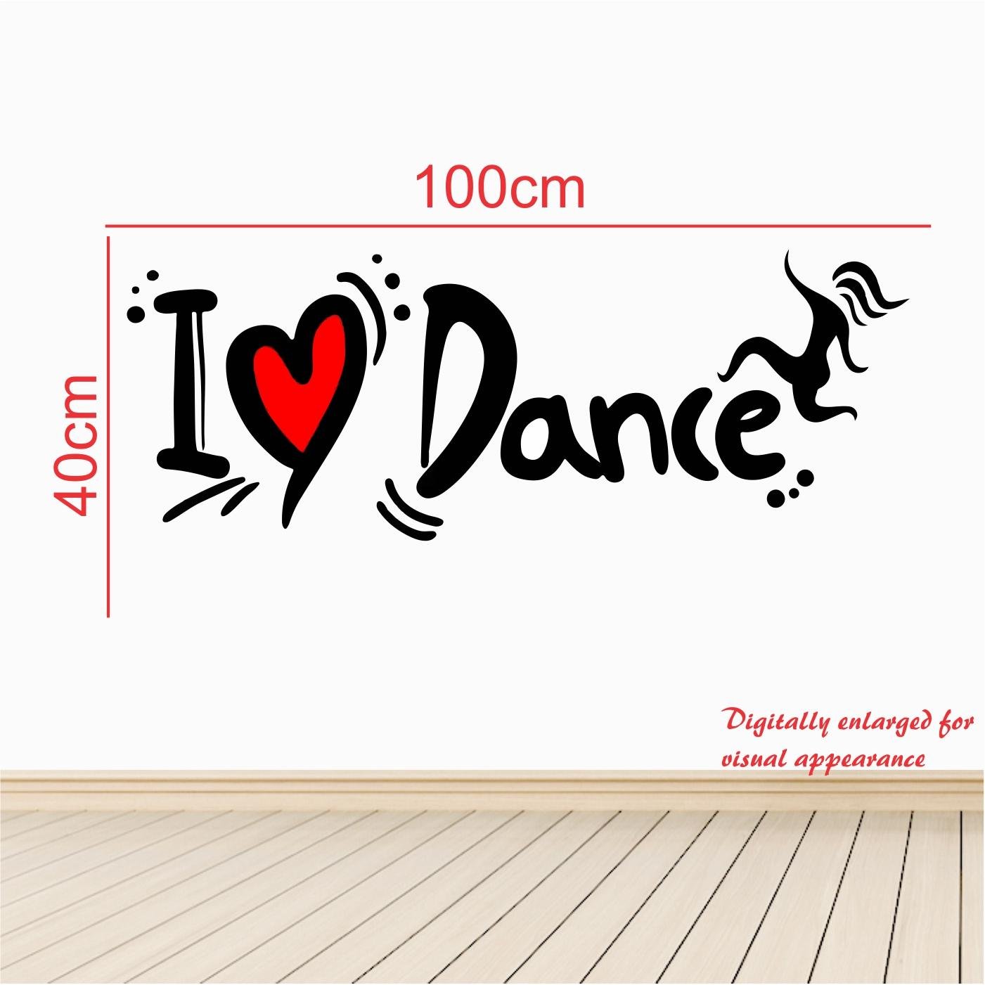 I Love Dance - Baby - Kids - Nursery Pre School Kinder Garden Wall Sticker - Image 3