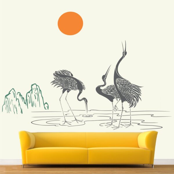 Birds Enjoying The Day Morning Wall Sticker