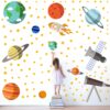 Galaxy Satelite Telescope Baby - Kids - Learning Education  Nursery  Pre School Kinder Garden Wall Sticker