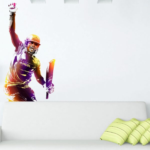 Suresh Raina Cricket  Wall Sticker - Image 2