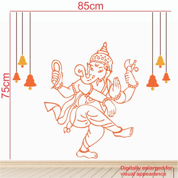 Dancing God Ganesh Vinayagar Wall Sticker