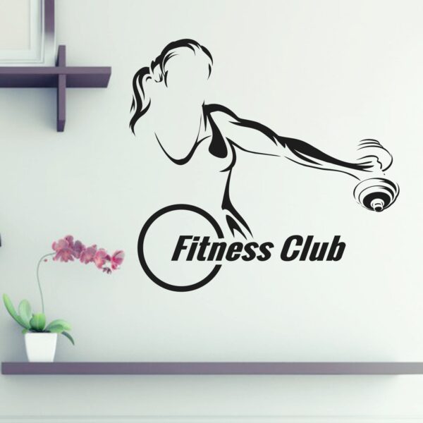 Women - Gym - Fitness - Bodybuilding - Sports - Workout - Boxing -  Inspirational - Motivational - Quotes - Wall Sticker - Image 2