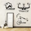Women - Gym - Fitness - Bodybuilding - Sports - Workout - Boxing - Inspirational - Motivational - Quotes -  Set Of 3 - Wall Sticker
