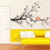 Kissing Birds On Tree Love  Wall Sticker
