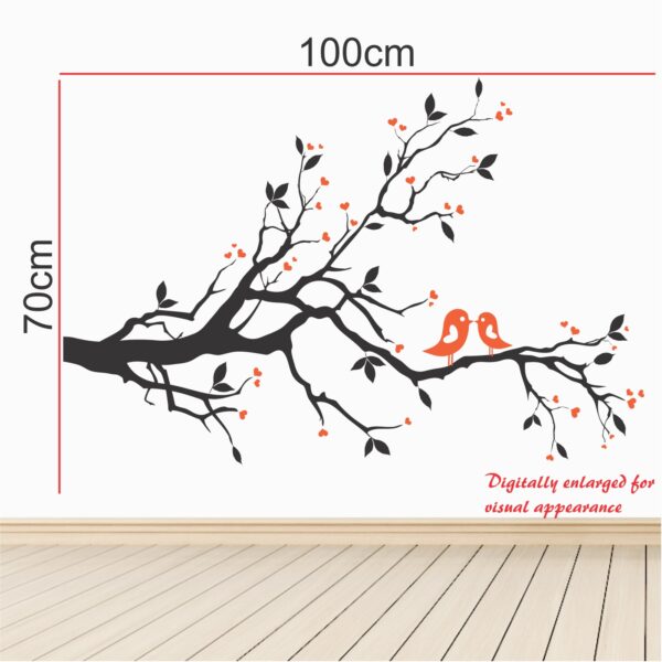 Kissing Birds On Tree Love  Wall Sticker - Image 3