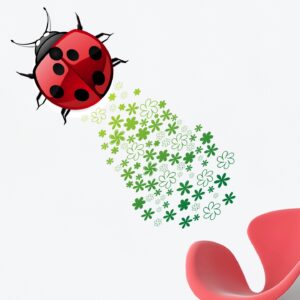 Lady Bird Insect Lucky Wall Sticker